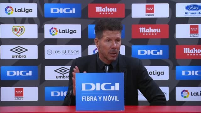 Simeone, tras la victoria por la mínima del equipo colchonero: La expulsión nos generó más dificultades que posibilidades