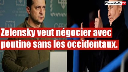 Zelensky veut un accord de paix avec la Russie sans l`OTAN et l`Europe.