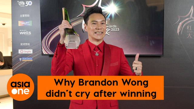 Star Awards 2023: Brandon Wong wins his first performance award