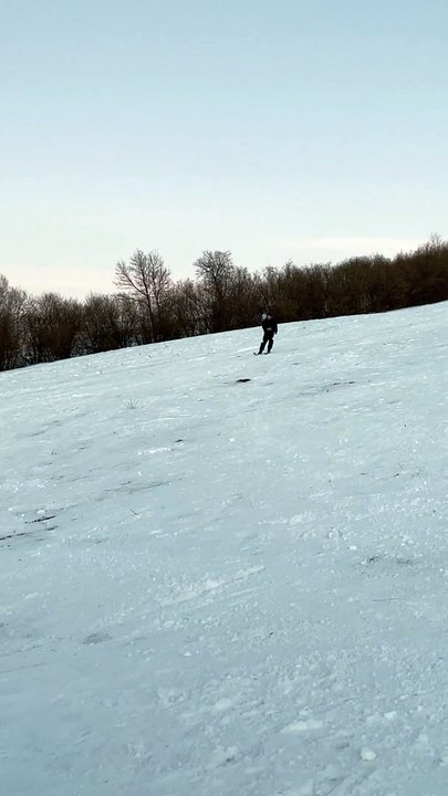 Skier Takes A Spill