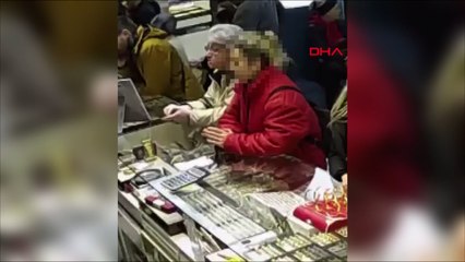 Kuyumcudaki bilezik hırsızlığı kamerada