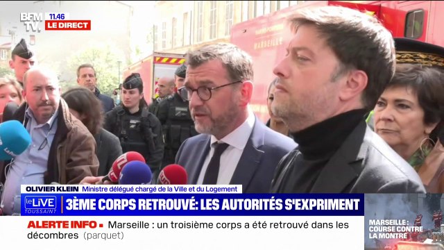 Olivier Klein (ministre du Logement) à Marseille: L'espoir de retrouver des survivants est toujours présent