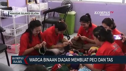 Warga Binaan Diajar Membuat Peci Dan Tas