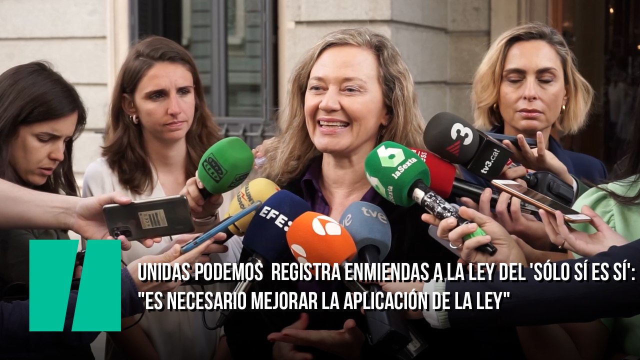 Unidas Podemos  registra enmiendas a la ley del...