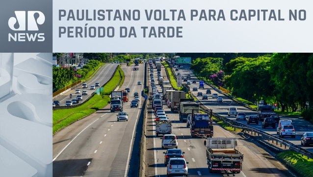 Volta do feriado tem tráfego intenso nas rodovias de São Paulo
