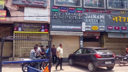 साजा घटना के विरोध में छत्तीसगढ़ बंद का रायपुर में रहा व्यापक असर