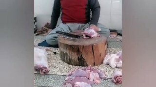 Amazing Goat Cutting By Expert Butcher_Mutton Cutting Skill_How to butcher Whole Goat