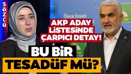 AKP'nin Vekil Aday Listesinde Gündem Olacak Özlem Zengin ve HÜDA PAR Detayı