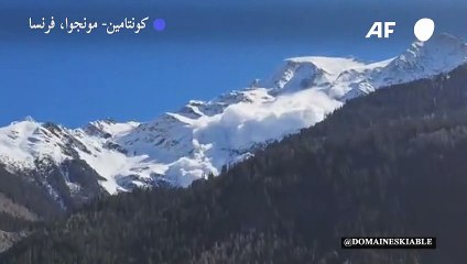 مقطع فيديو يظهر الانهيار الثلجي الذي تسبب بمقتل خمسة أشخاص في جبال الألب الفرنسية