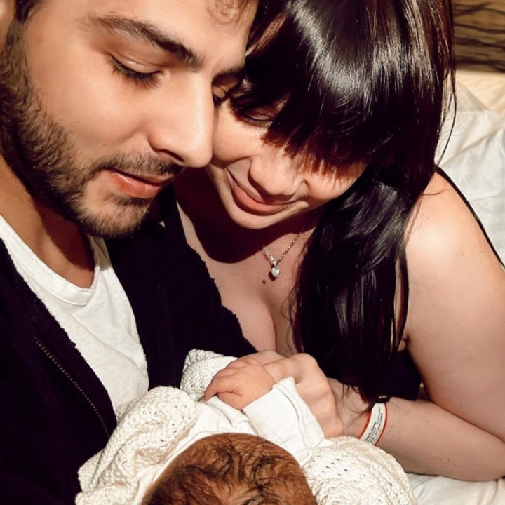 Daisy Lowe has been "crying tears of joy" since giving birth to a baby girl over Easter