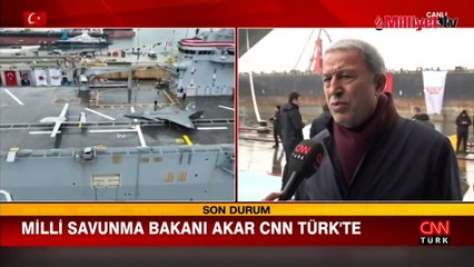 Bakan Akar'dan TCG Anadolu mesajı: Türkiye'nin gücüne güç katacak