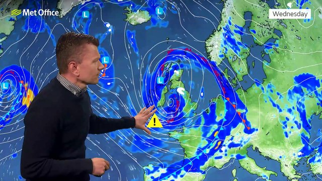 Met Office Afternoon Weather Forecast 10/04/23 - Wet and Windy
