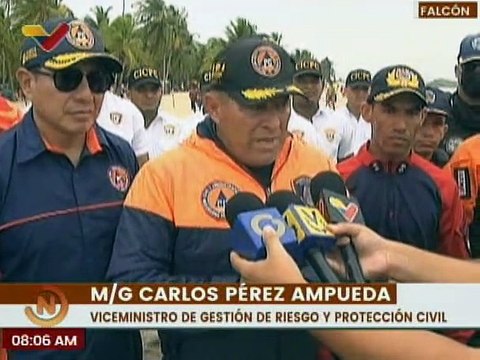 Protección Civil supervisó el despliegue Semana Santa 2023 en Morón y Tucacas del edo. Falcón