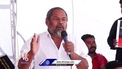 R Narayana Murthy Fire On TSPSC Paper Leak  _ AISF Nirasana Deeksha _ V6 News