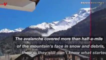 Eyewitness Captures the Moment Deadly Avalanche Tears Down Mountainside