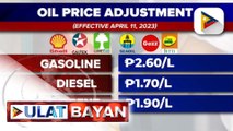 Big-time oil price hike, ipatutupad