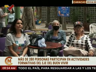 Eje del Buen Vivir ofrece a más de 280 personas actividades culturales y gastronómicas en Caracas