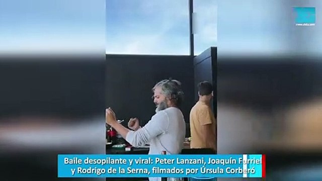 Baile desopilante y viral, Peter Lanzani, Joaquín Furriel y Rodrigo de la Serna, filmados por Úrsula Corberó
