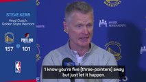 Kerr 'couldn't be happier' for Thompson after making history