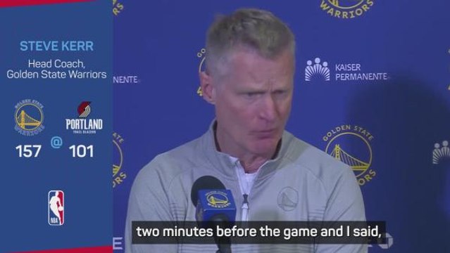 Kerr 'couldn't be happier' for Thompson after making history