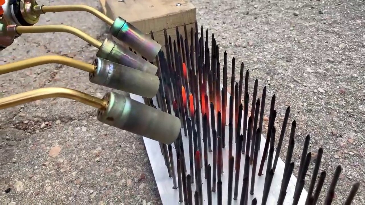 EXPERIMENT CAR vs RED HOT NAILS