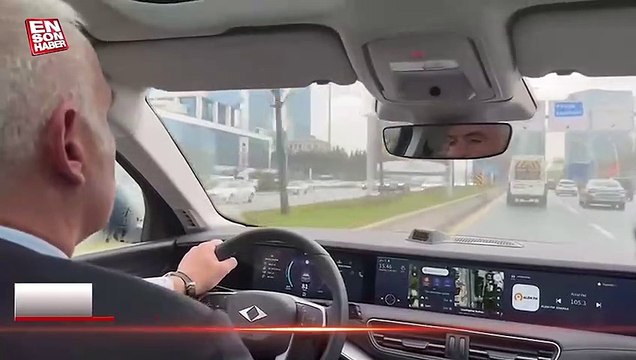 Mehmet Nuri Ersoy, yerli ve milli otomobil Togg ile ilk sürüşünü gerçekleştirdi