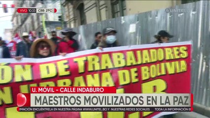 Maestros marchan en La Paz y se refuerzan las protestas a la espera del diálogo con el Gobierno