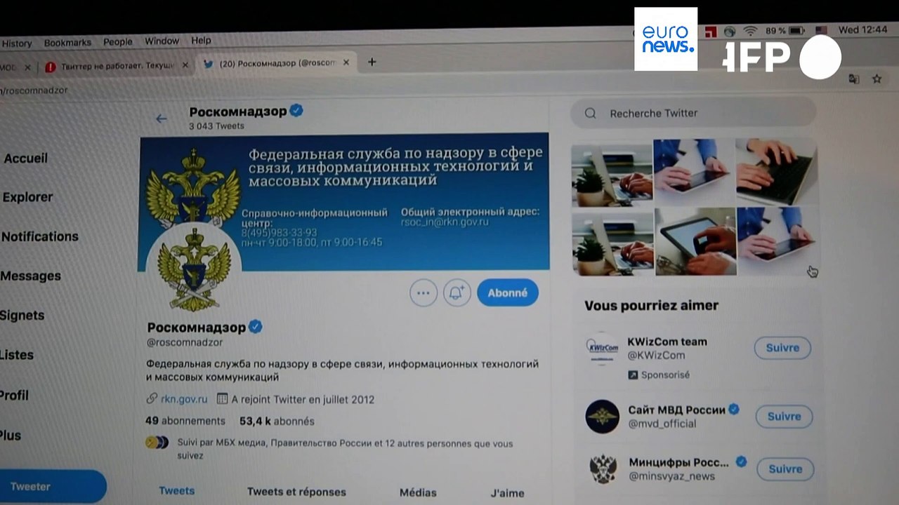 Rússia considera levantar proibição do Twitter