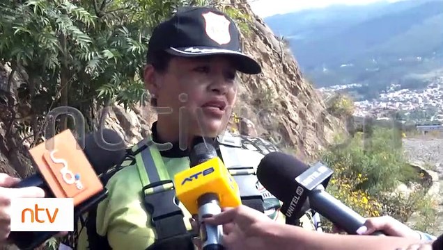 Vehículo terminó volcado : Accidente de tránsito en la subida al Cristo de la Concordia