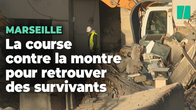À Marseille, la course contre la montre pour retrouver des survivants