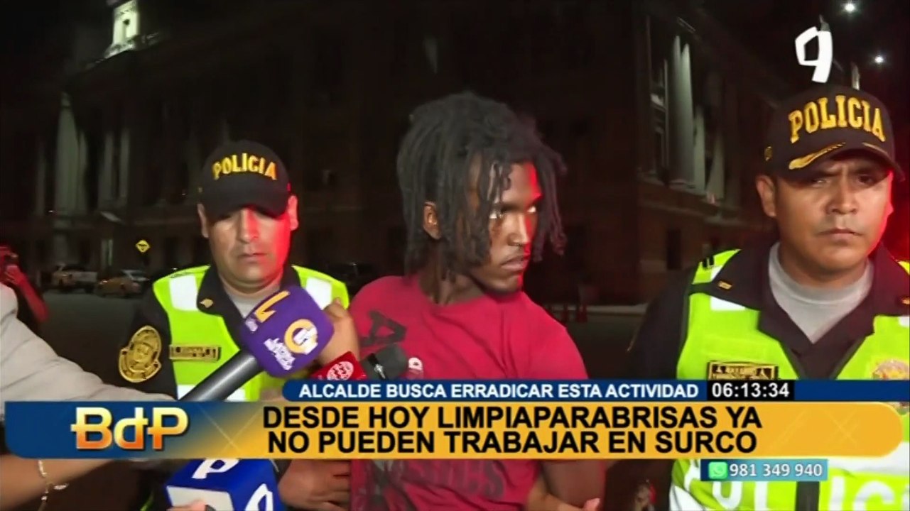 Surco: alcalde Carlos Bruce prohíbe limpiadores de lunas y lavadores de carros en la vía pública