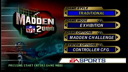 Madden NFl 2000 Steelers vs Chiefs Part 1