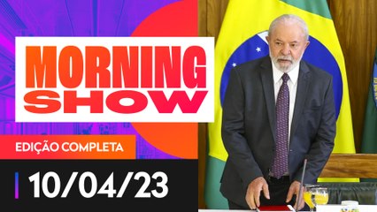 LULA USA SLOGAN DE TEMER NOS 100 DIAS DE GOVERNO - MORNING SHOW - 10/04/2023