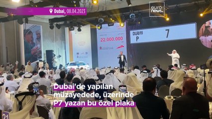 Dubai'de '7' numaralı plaka açık artırmada rekor fiyata satıldı; geliriyle 1 milyar öğün dağıtılacak