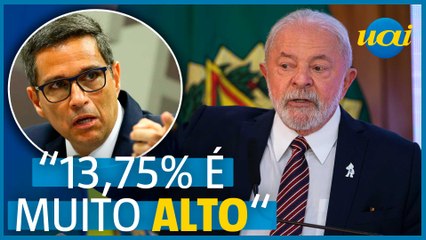 Lula critica taxa de juros: 'Estão brincando com o país'