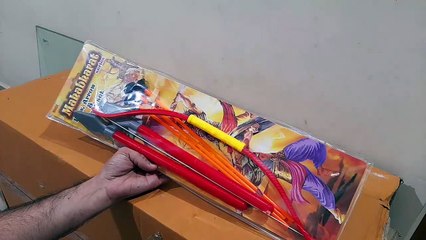 Unboxing and Review of NUAGE Mahabharat Bow And Arrow Spear Set toy for kids gift