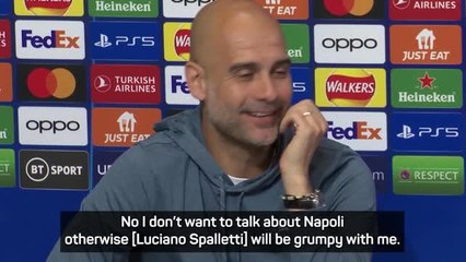 Download Video: If I talk about Napoli, their manager will be grumpy! - Guardiola calls out 'sensitive' Spaletti