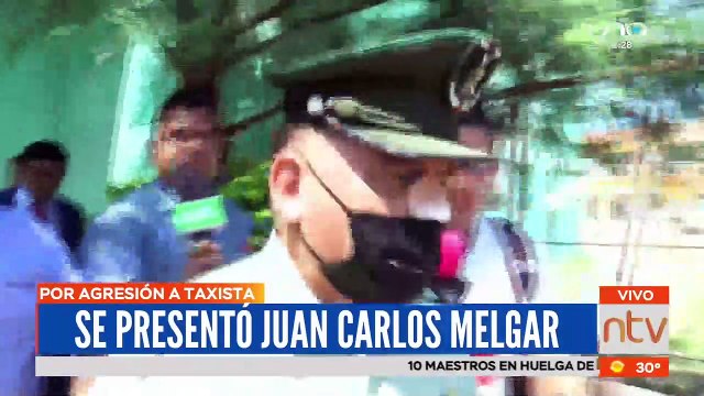 El sargento acusado de brindarle una brutal golpiza a un taxista se presentó para dar su declaración de los hechos