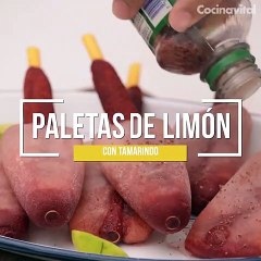 Receta especial de paletas heladas de limón con tamarindo