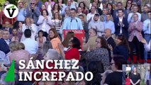 Pedro Sánchez increpado en un acto del PSOE en Segovia por sus cesiones a Marruecos