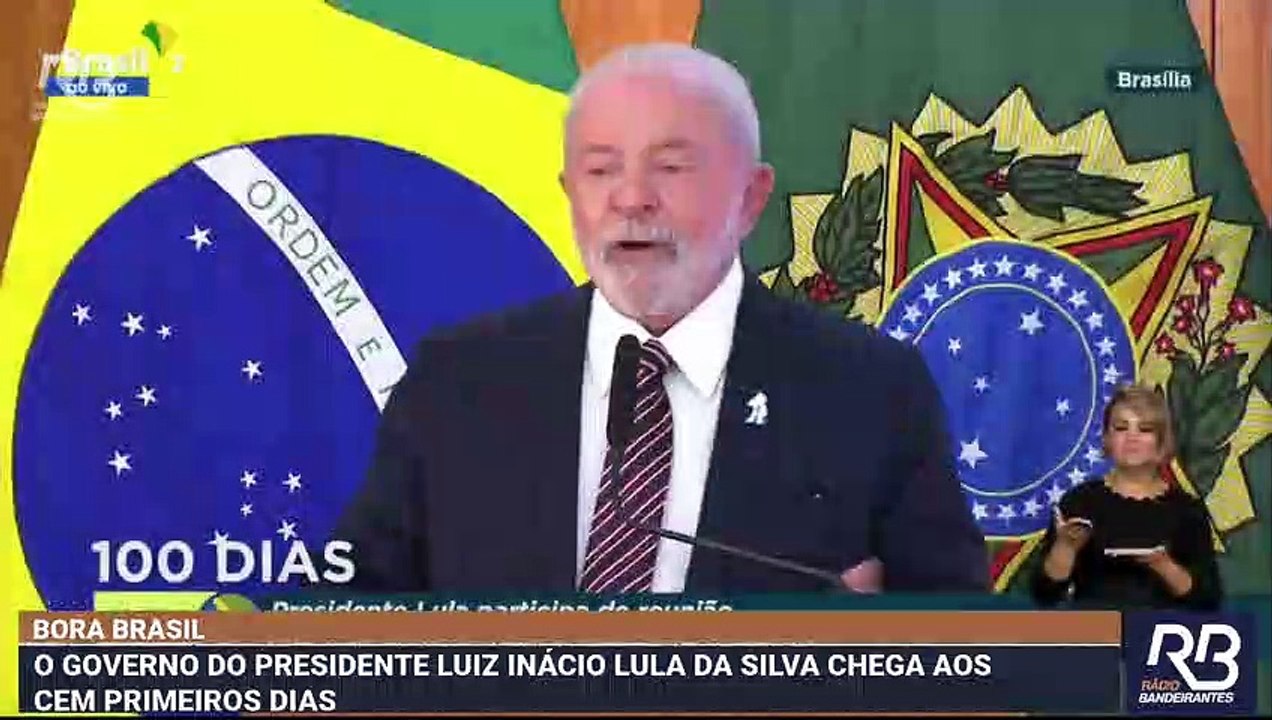 LULA comemora 100 dias de Governo com críticas a BOLSONARO 10/04/2023 15:08:26