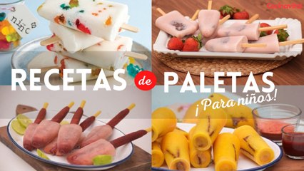 ¡Son deliciosas y refrescantes! 4 fáciles recetas de paletas heladas para niños