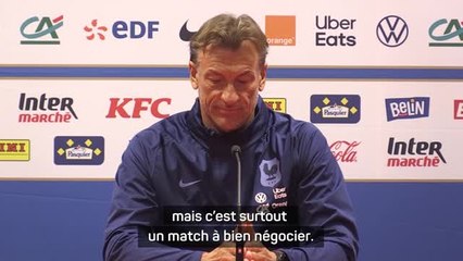 Bleues - Renard appelle les fans à venir au stade pour un match "de haut niveau"