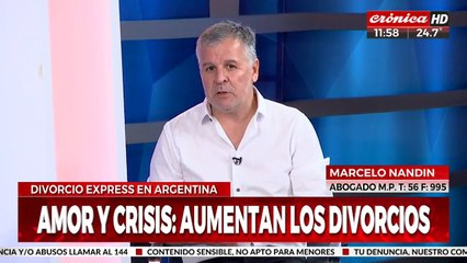 Divorcios express en Argentina: se duplicó la tasa de seperaciones