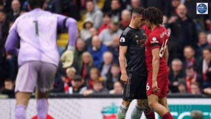 RIDICULOUS Moment: Xhaka and Trent Bump Chests in Face Off after Arsenal Man Throws an Elbow