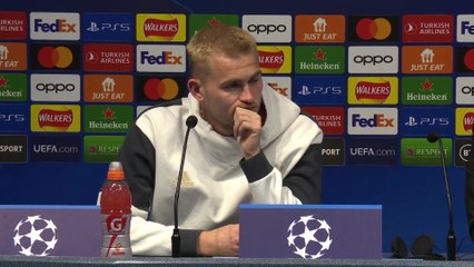 Matthijs de Ligt on Bayern first leg trip to Manchester City