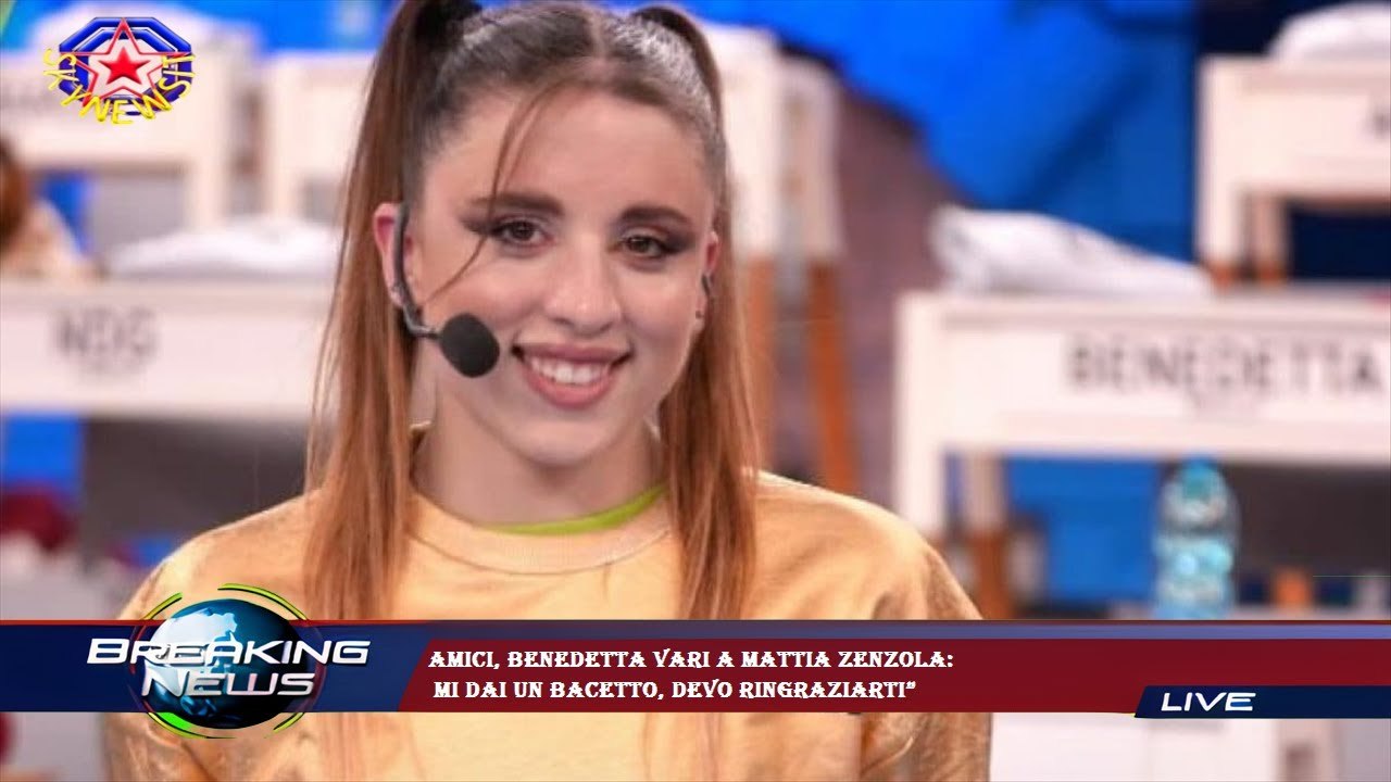 Amici, Benedetta Vari a Mattia Zenzola:  mi dai un bacetto, devo ringraziarti”