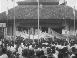 Demonstrasi Ganyang Malaysia oleh para pemuda di Jakarta thn 1964