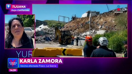 Familias se quedan sin hogar tras el derrumbe de un edificio en Tijuana