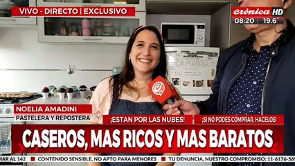Noelia Amadini, la pastelera que rompió todos los moldes